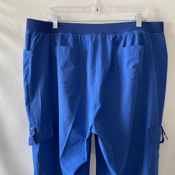 Zenergy by Chico’s Womens Blue High Rise Cropped Cargo Pant Size 3 US XL/16 - Picture 5 of 14